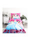 Heart Bedding Conținut set Husă de pilotă pentru copii Single cu față de pernă Bumbac Roz 140x200cm