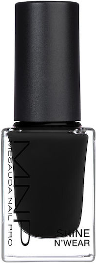 Mesauda Milano Shine N'wear Glossy Nail Polish 229 Back To Black 10ml