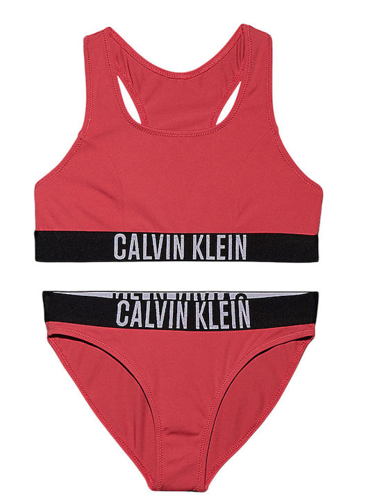 Calvin Klein Παιδικό Μαγιό Σετ Ροζ