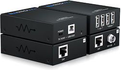 Комплект за удължаване на USB 2.0 - 50м 4xUSB-A 1x USB-B PoC