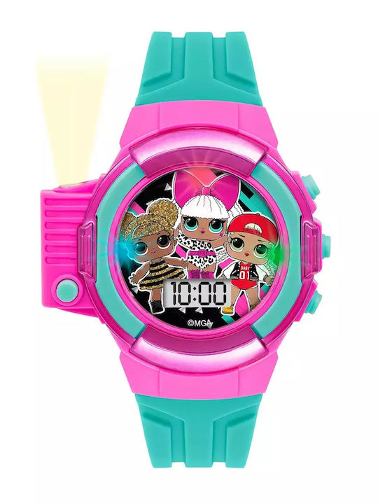 Disney Ceas digital pentru copii Lol Surprise cu curea din cauciuc/plastic Multicolor
