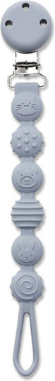 Lorelli Clip Pacifier made of Silicone Gray