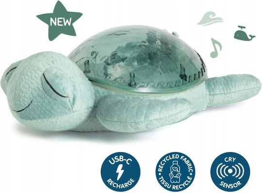 Cloud b Παιχνίδι Ύπνου Tranquil Turtle από Ύφασμα με Μουσική, Φως και Ήχους