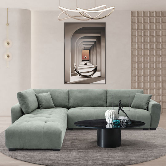 Gianco Ъглов Текстилен 298x208x85см Gianco Ъглов Текстилен 298x208x85см