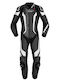 Spidi Laser Pro Men's Leather Motorcycle Riding Suit Black