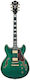Ibanez Elektrische Gitarre ES mit H Tonabnehmerkonfiguration Grün