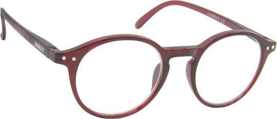 Oramont Reading Glasses +4.00 in Burgundy color 1129