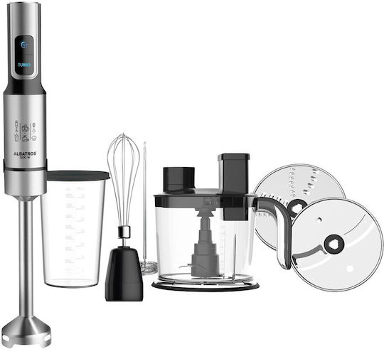Albatros Handmixer mit Inox-Stab 1200W Silber