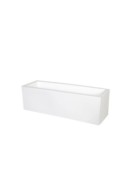 Atmosphera Cube Planter Box 80x40cm White 030CUBE80SWH