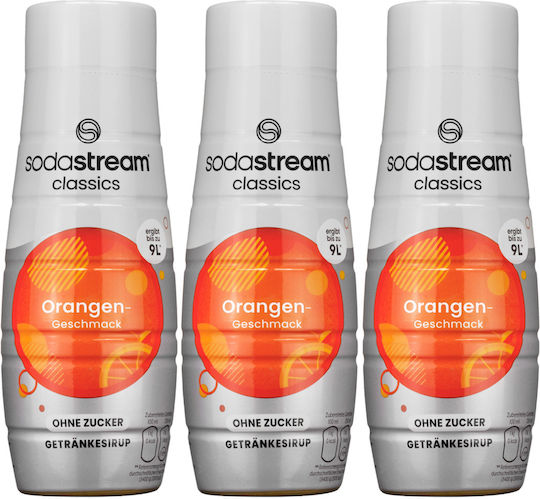 Sodastream Syrup Orange Sugar-free 440ml 3 Pieces