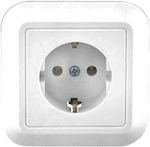 Power Socket White 1pcs