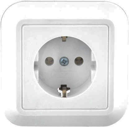 Power Socket White 1pcs