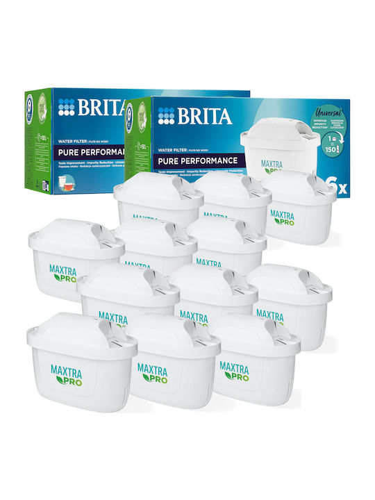 Brita Water Filter Cartridge for Jug with Activated Carbon Maxtra 12 Pieces