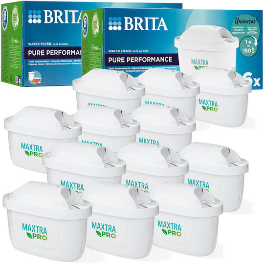 Brita Резервна Част Воден Филтър За Джаджа С Активен Въглен Maxtra 12 Бройки