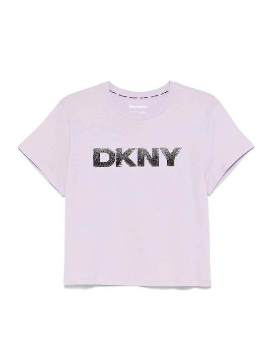 DKNY Logo Γυναικείο T-shirt Orchid