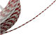 Metallic Rot-Weiß Kordel 1mm 10 Meter