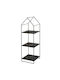 Espiel 3-stufiges Regal mit Dach 32x30x100cm
