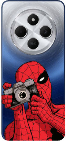 Xiaomi Redmi 14c Spiderman Take Picture Transparent Silicone TPU Case