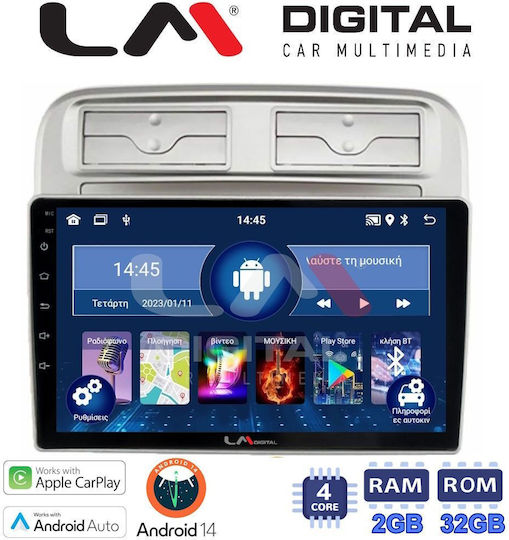 LM Digital Sistem Audio Auto pentru Fiat Grande Punto / Linia 2005-2012 (Bluetooth/USB/WiFi/GPS/Apple-Carplay/Android-Auto)