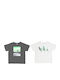 Set Kinder-T-Shirts Schwarz Sailboat Set