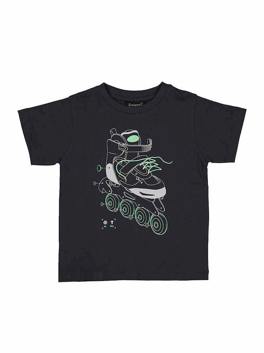Mayoral Παιδικό T-shirt Μαύρο Glow In The Dark