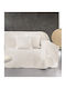 Guy Laroche Lama Three-Seater Sofa Throw Jacquard 170x300cm Ice