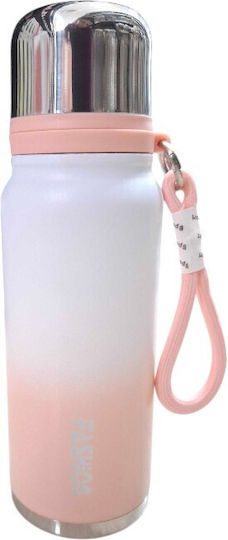 Μπουκάλι Θερμός Ανοξείδωτο / Πλαστικό 550ml Pink