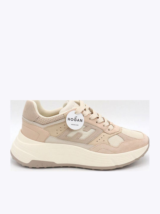 Hogan Allacciato H Γυναικεία Sneakers Μπεζ