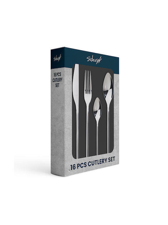 Sabatier Cutlery Set Silver 24pcs