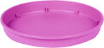 101663 Round Plate Pot Purple 20x20cm