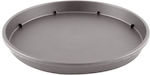 101655 Round Plate Pot Grey 12x12cm