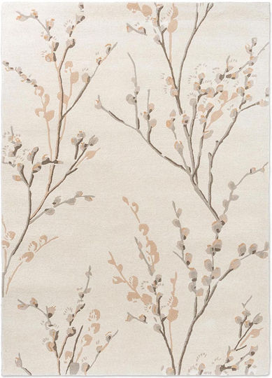 Laura Ashley Pussy Willow Lucrat manual Covor Rectangular Gri