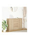Office Storage Chipboard Drawer Coffee L100.5xW35xH76cm
