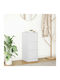 Office Storage Chipboard Cabinet White L29.5xW34xH76cm