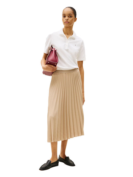 Tommy Hilfiger Midi Fustă Beige