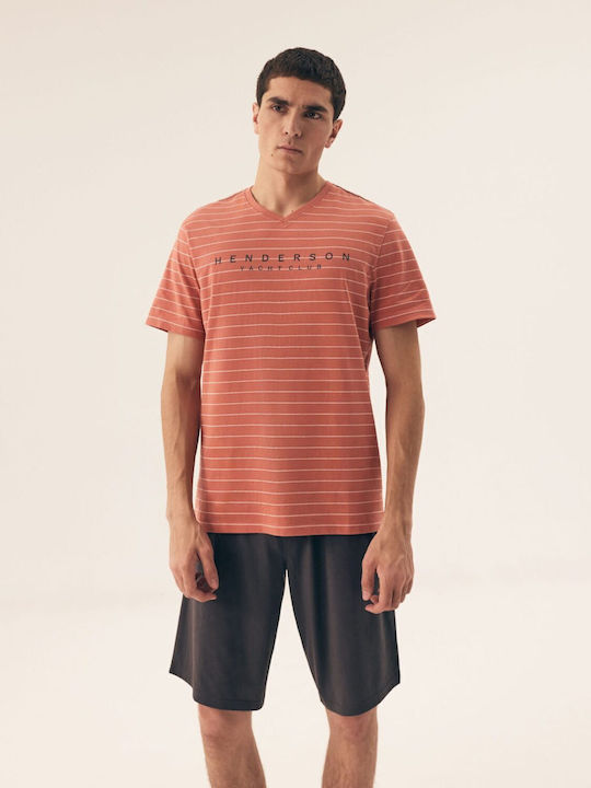 Henderson Men's Summer Pajamas Set Orange