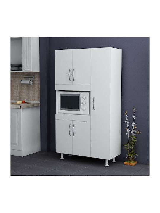 Defne Ντουλάπι Κάτω Φούρνου Λευκή Απόχρωση 89x37.5x160εκ.