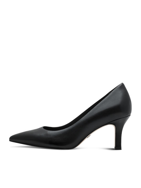 Leather Black Heels