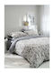 Vesta Home Комплект Плик за Завивка Памучен Кинг Сайз с 2 Калъфки 260x240 Como-2 Mπλe