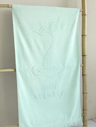 Nima Kids Πετσέτα Θαλάσσης 70x140 Little Mermaid Jacquard Τιρκουάζ