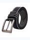 Wide Men's Belt Leather Black