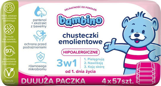 Bambino Mio Бебешки Кърпички Без Алкохол И Без Парабени 4x