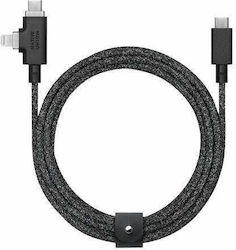 Native Union Belt Duo Pro USB-C zu USB-C & Lightning Kabel 240W 2,4m Cosmos Nu-belt-proccl-cos-n