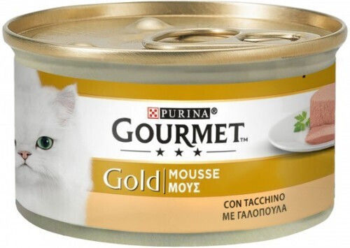 Gourmet Υγρή Τροφή για Ενήλικες Γάτες σε Κονσέρβα με Γαλοπούλα και Κρέας 85gr