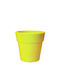 Topf Kunststoff Yellow 16x16cm.