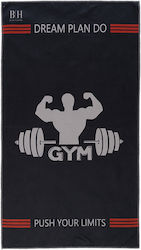 Gym Towel Art 2242 50x90 Black Grey Beauty Home Gym Towel Art 2242 50x90 Black Grey Beauty Home