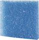 Sponge Sieve Regular Mechanical + Biological Hobby Filter Foam Blue Coarse 50x50x2 Cm