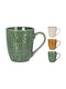 Steingutbecher Grünes Design 390ml