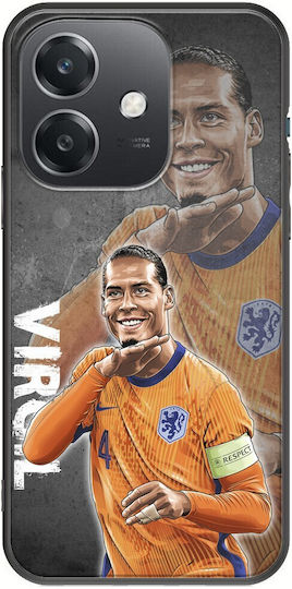 Euro 2024 Virgil Van Dijk Oppo A60 5g Black TPU Black Silicone