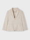Kids Long Dark Beige Blazer